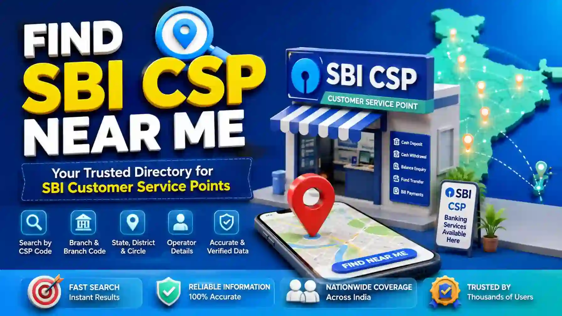 All India SBI CSP Finder